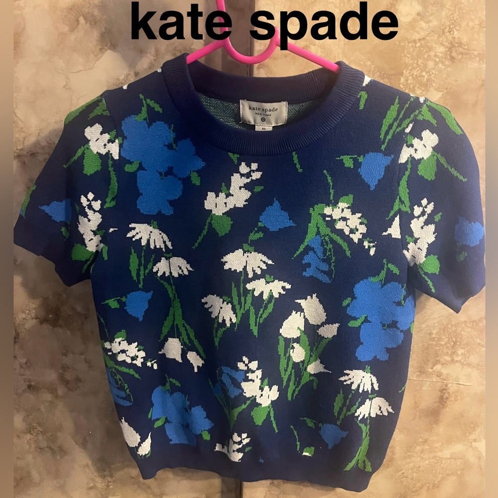 Kate spade Crop Top Blue XS NWT